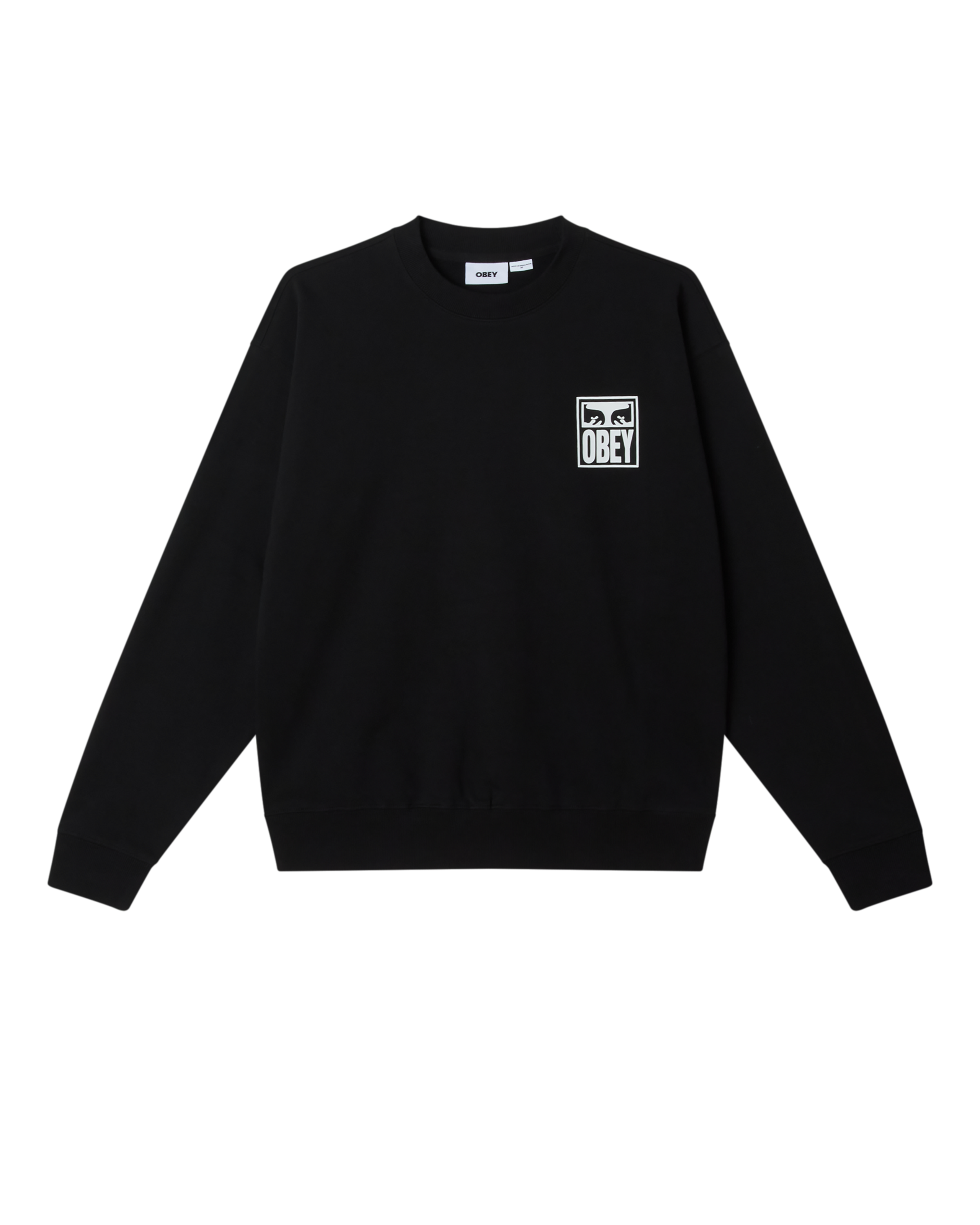 OBEY EYES ICON II CREWNECK - BLACK