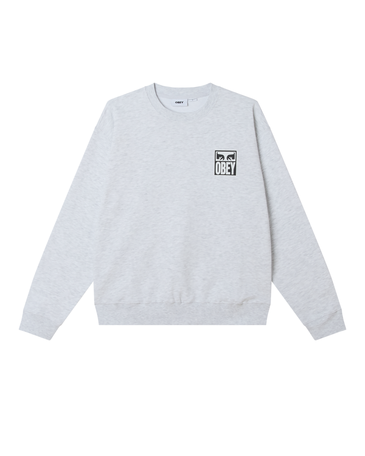OBEY EYES ICON II CREWNECK - HEATHER GREY