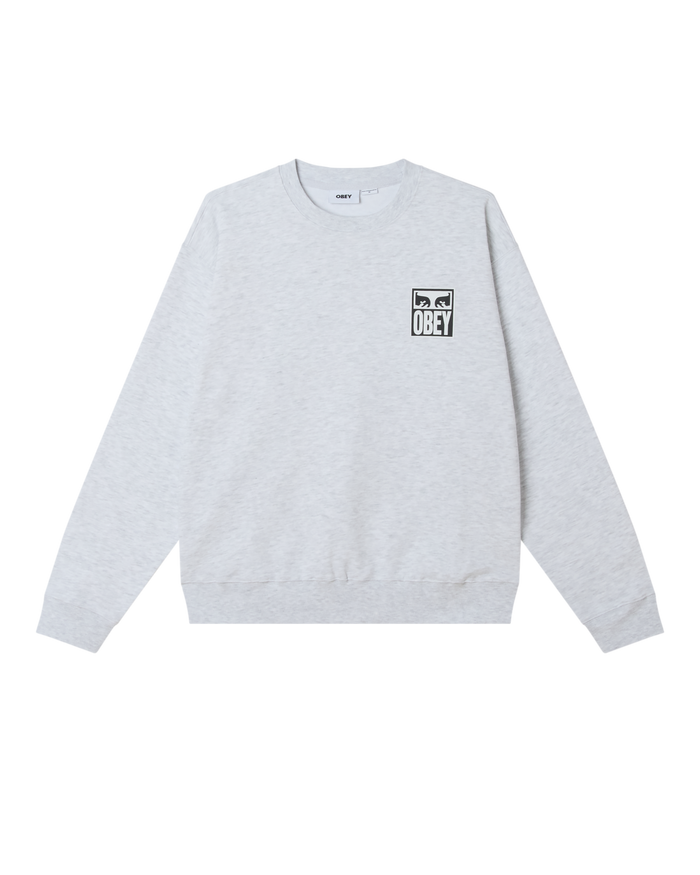 OBEY EYES ICON II CREWNECK - HEATHER GREY