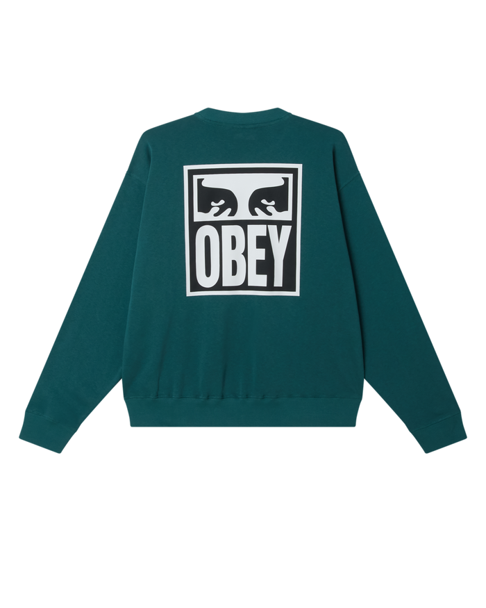 OBEY EYES ICON II CREWNECK - MEDITERRANEA