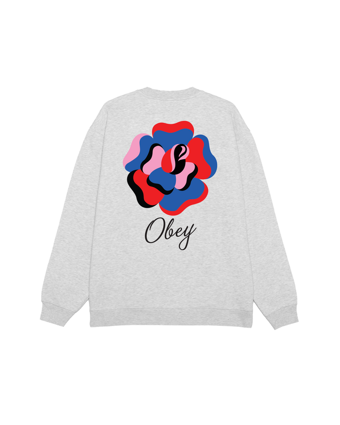 PAPER ROSE CREW - HEATHER GREY