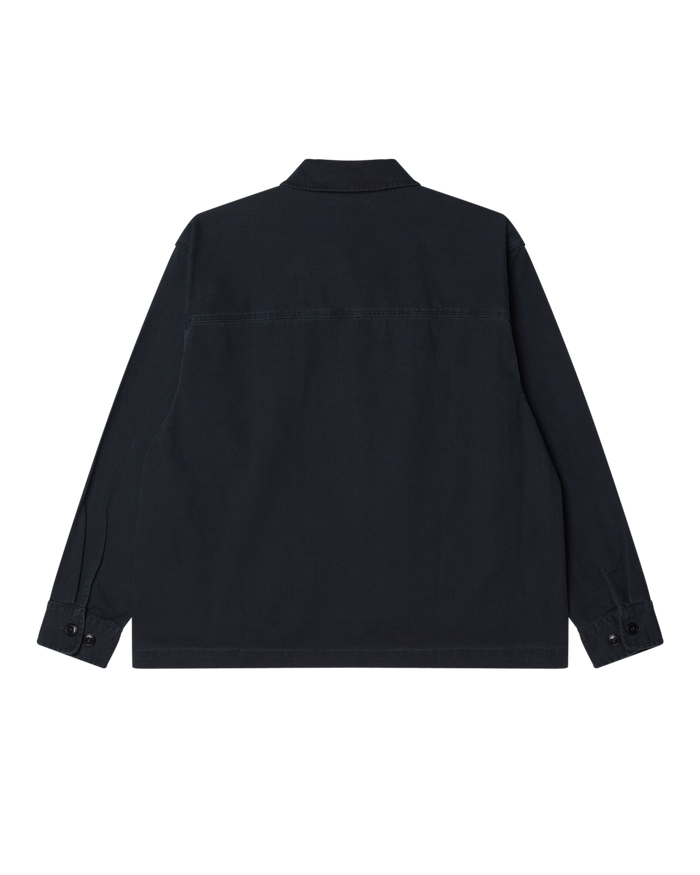 HARVEY SHIRT JACKET - BLACK FADED WASH