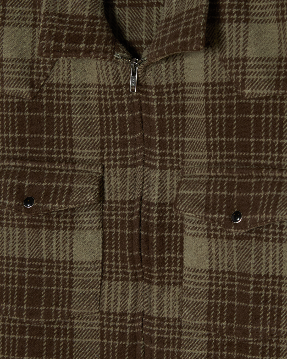 WILLIE ZIP SHIRT JACKET - TURKISH COFFEE MULTI