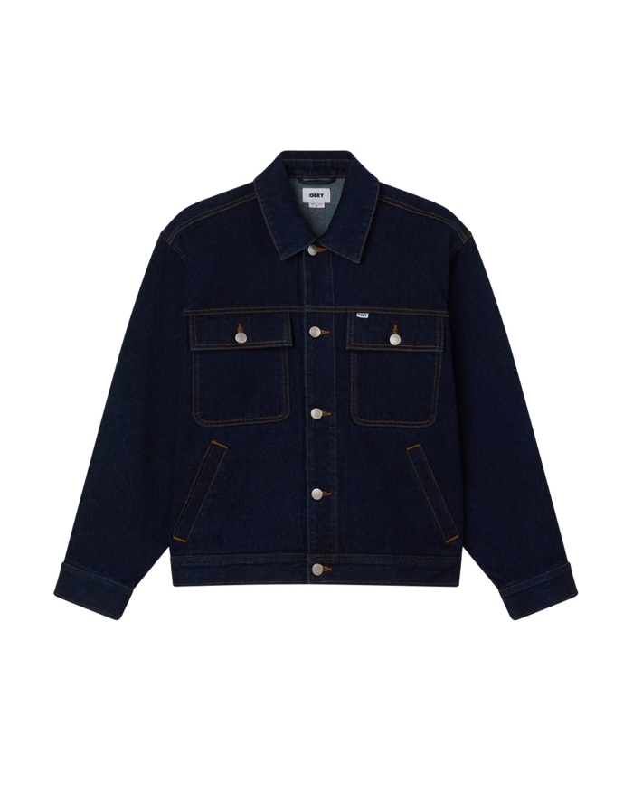 OBEY OPENA JACKET - RINSE INDIGO