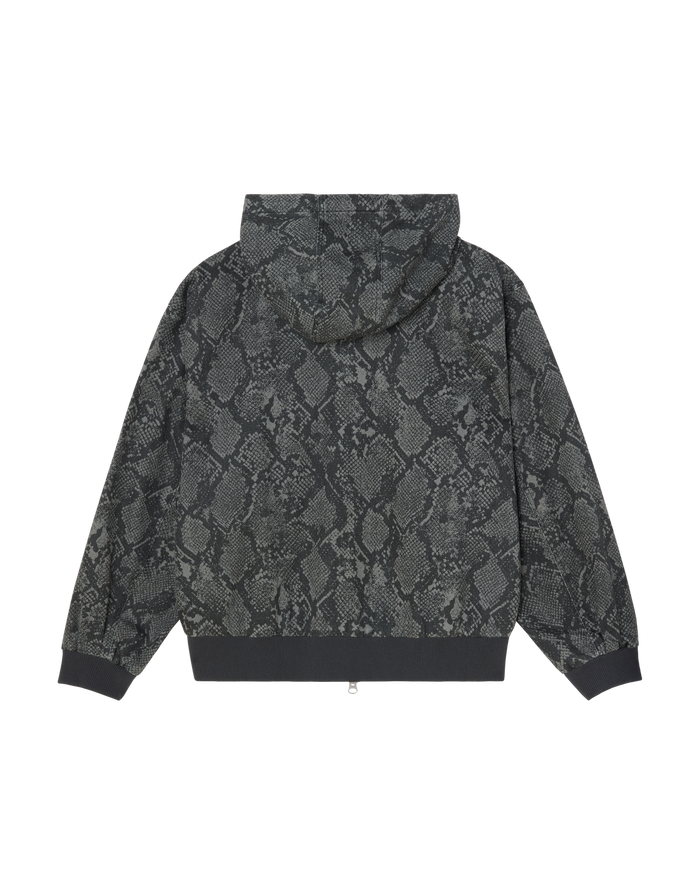GLEN ZIP UP JACKET - GREY SNAKE