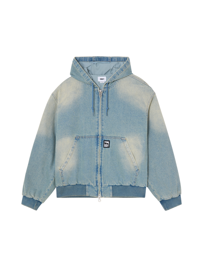 GLEN ZIP UP JACKET - INDIGO ARCHIVE WASH