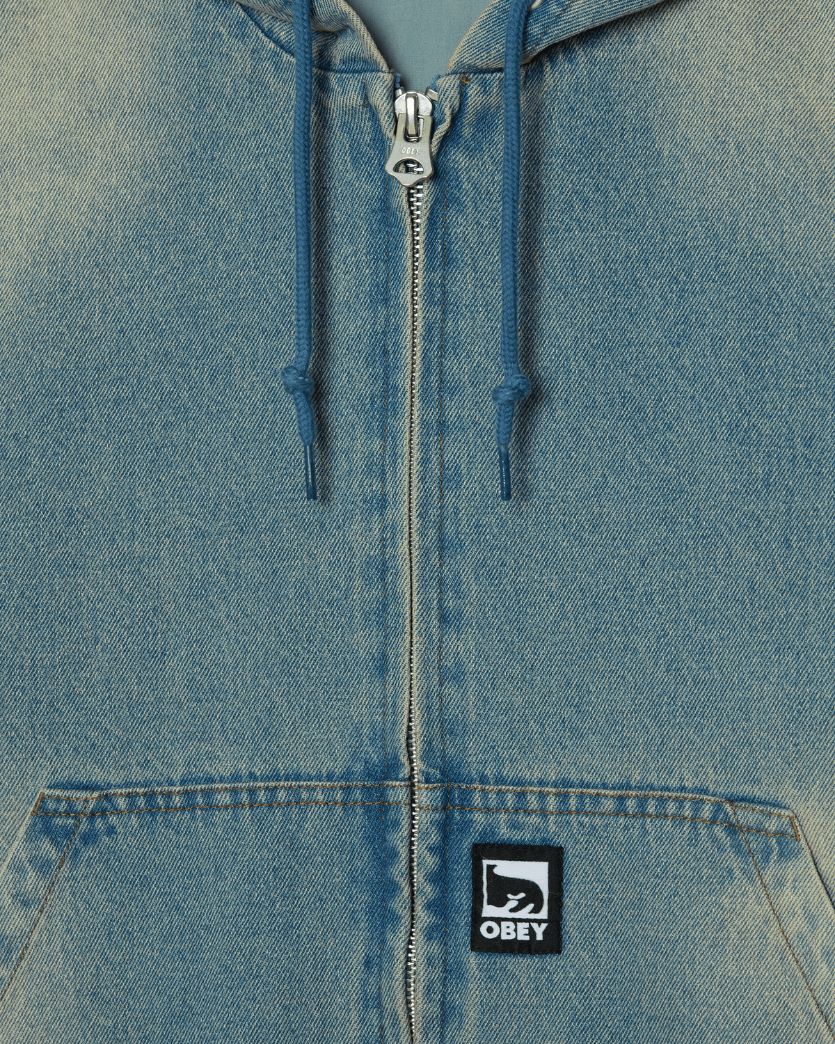GLEN ZIP UP JACKET - INDIGO ARCHIVE WASH