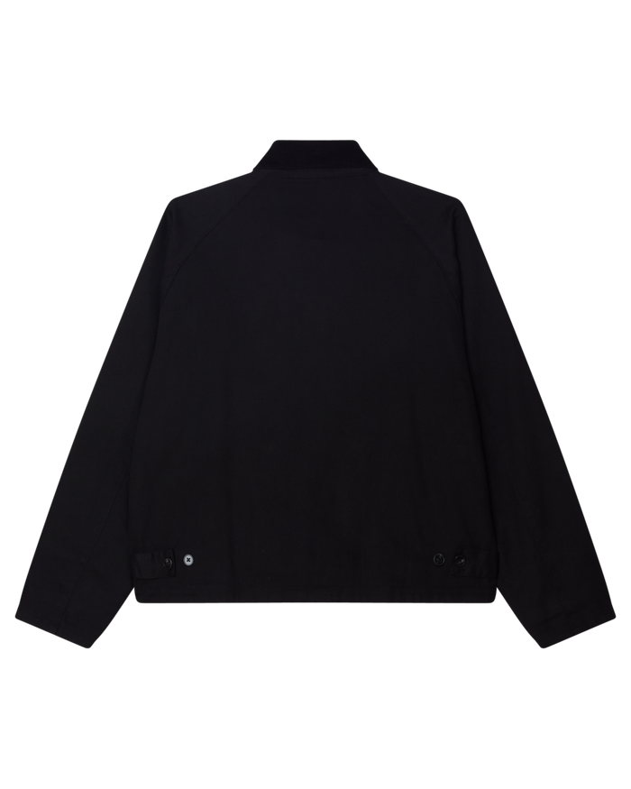 OBEY CADEN WORK JACKET - BLACK FADED WASH