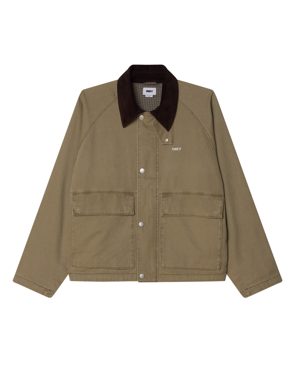 OBEY CADEN WORK JACKET - MERMAID FADED WASH
