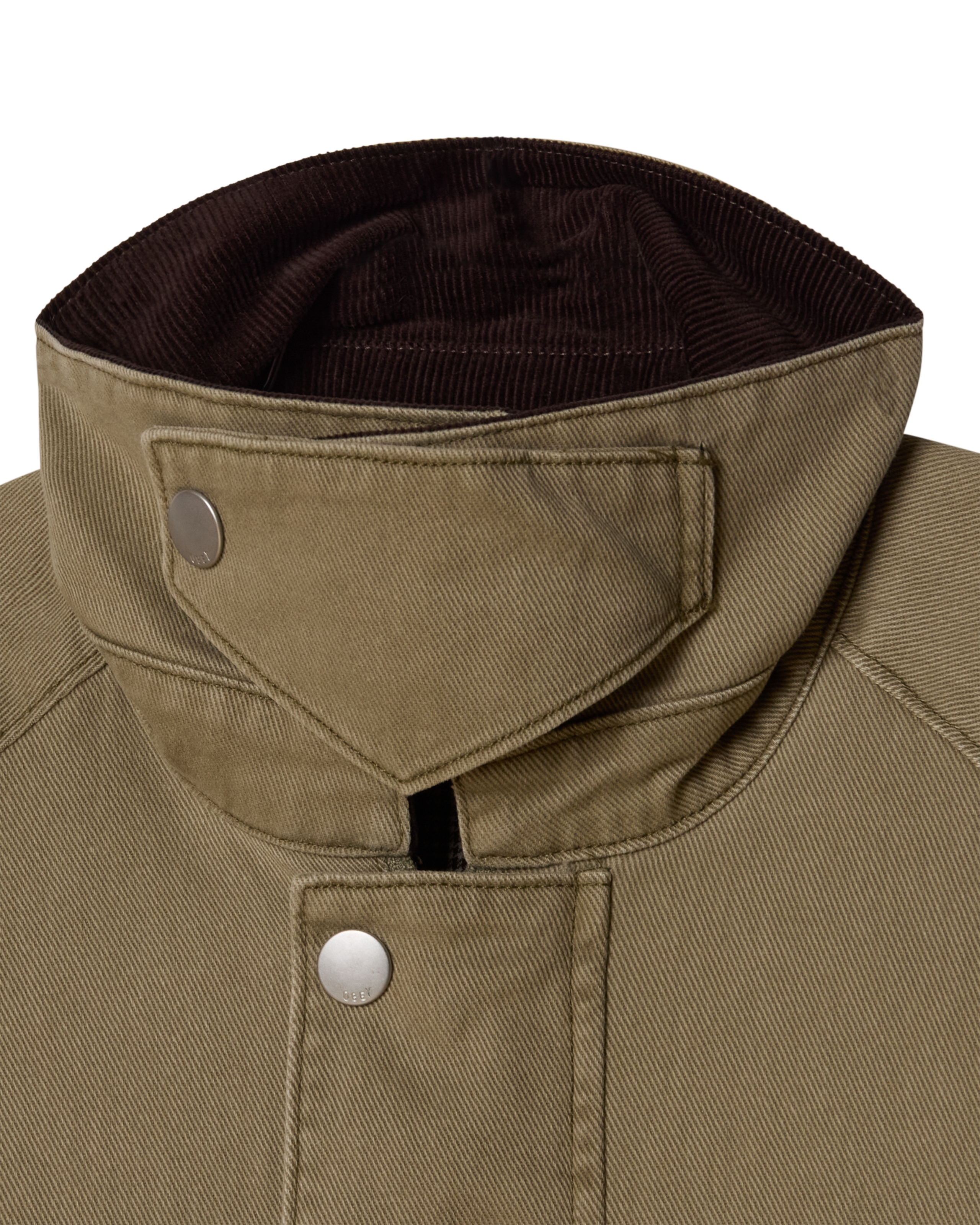 OBEY CADEN WORK JACKET - MERMAID FADED WASH