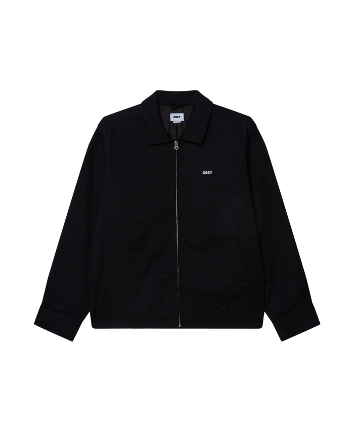 OBEY MILTON JACKET - BLACK