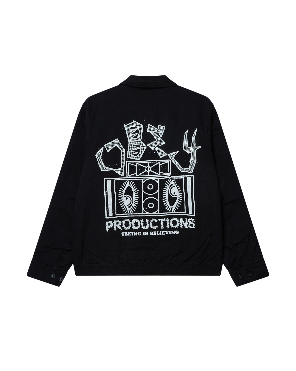OBEY MILTON JACKET - BLACK
