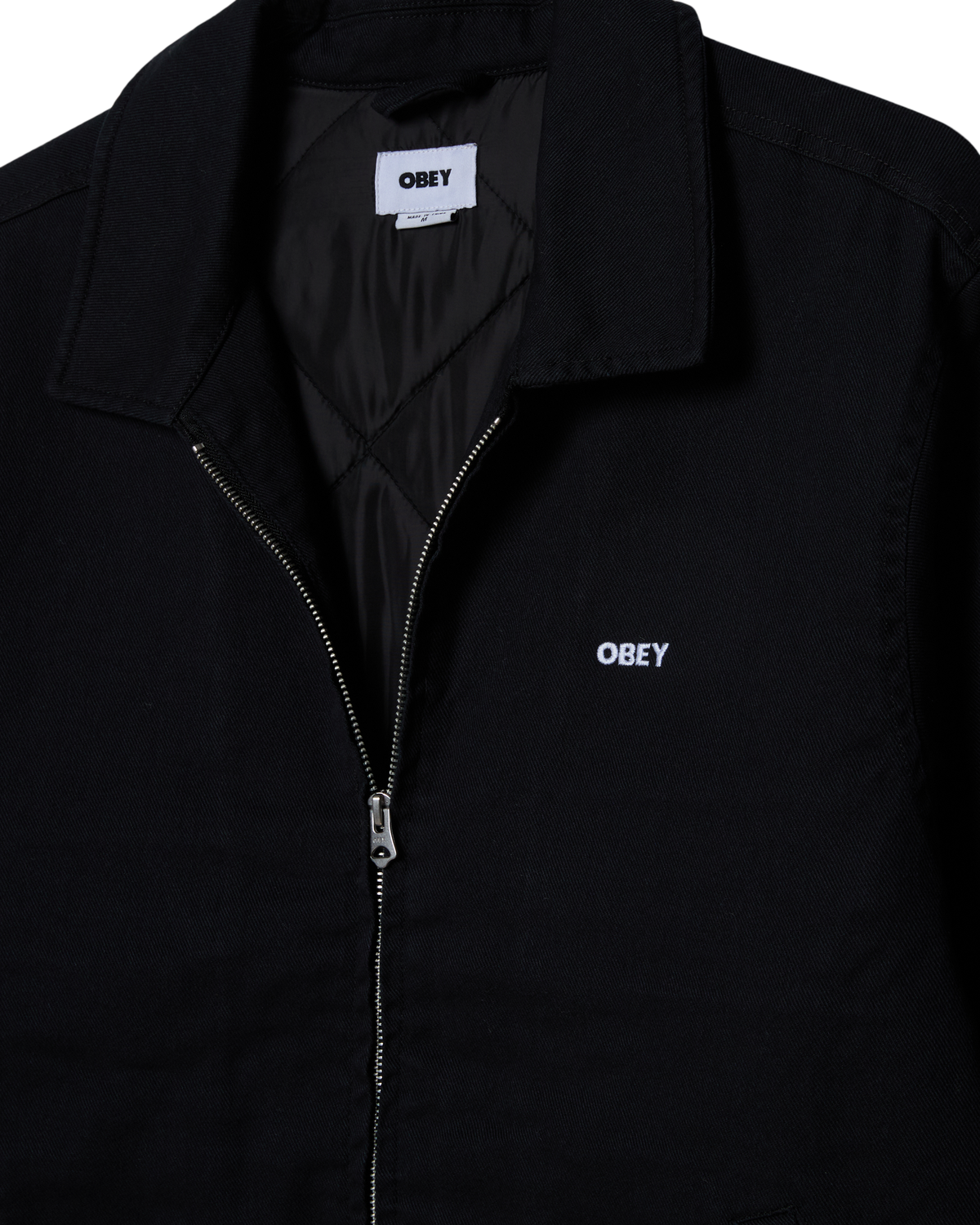 OBEY MILTON JACKET - BLACK