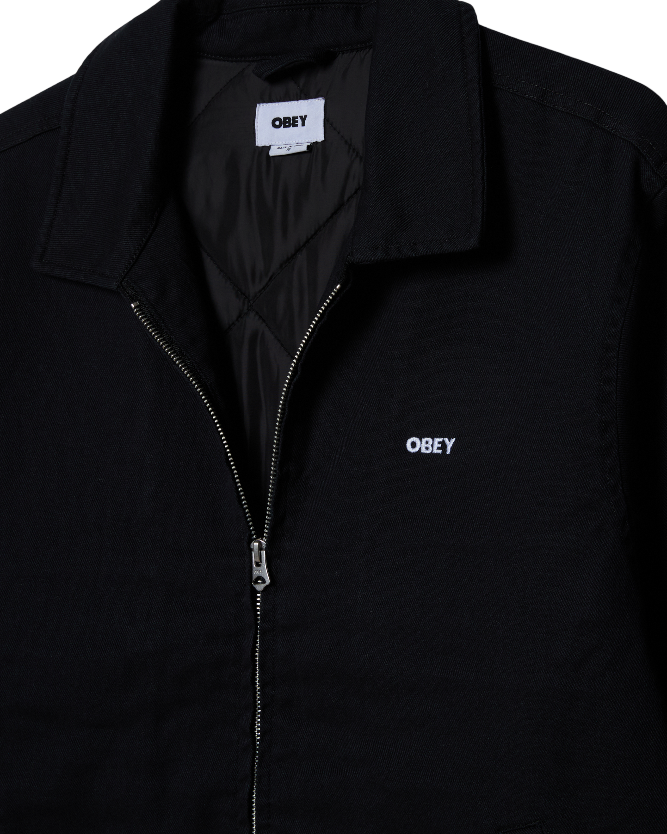 OBEY MILTON JACKET - BLACK