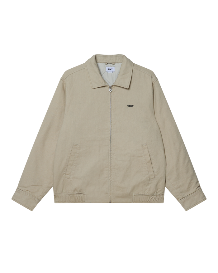 OBEY MILTON JACKET - PELICAN