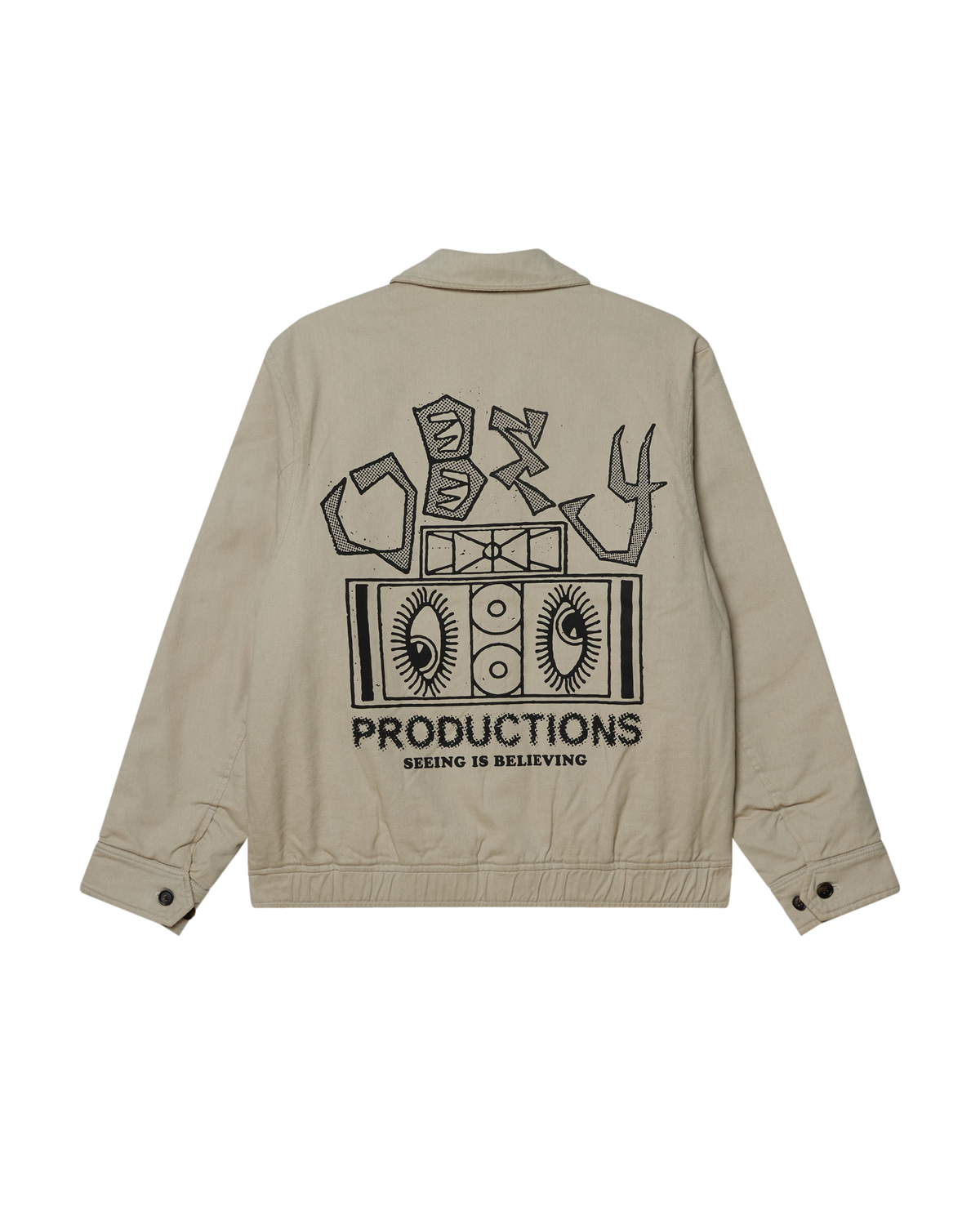 OBEY MILTON JACKET - PELICAN