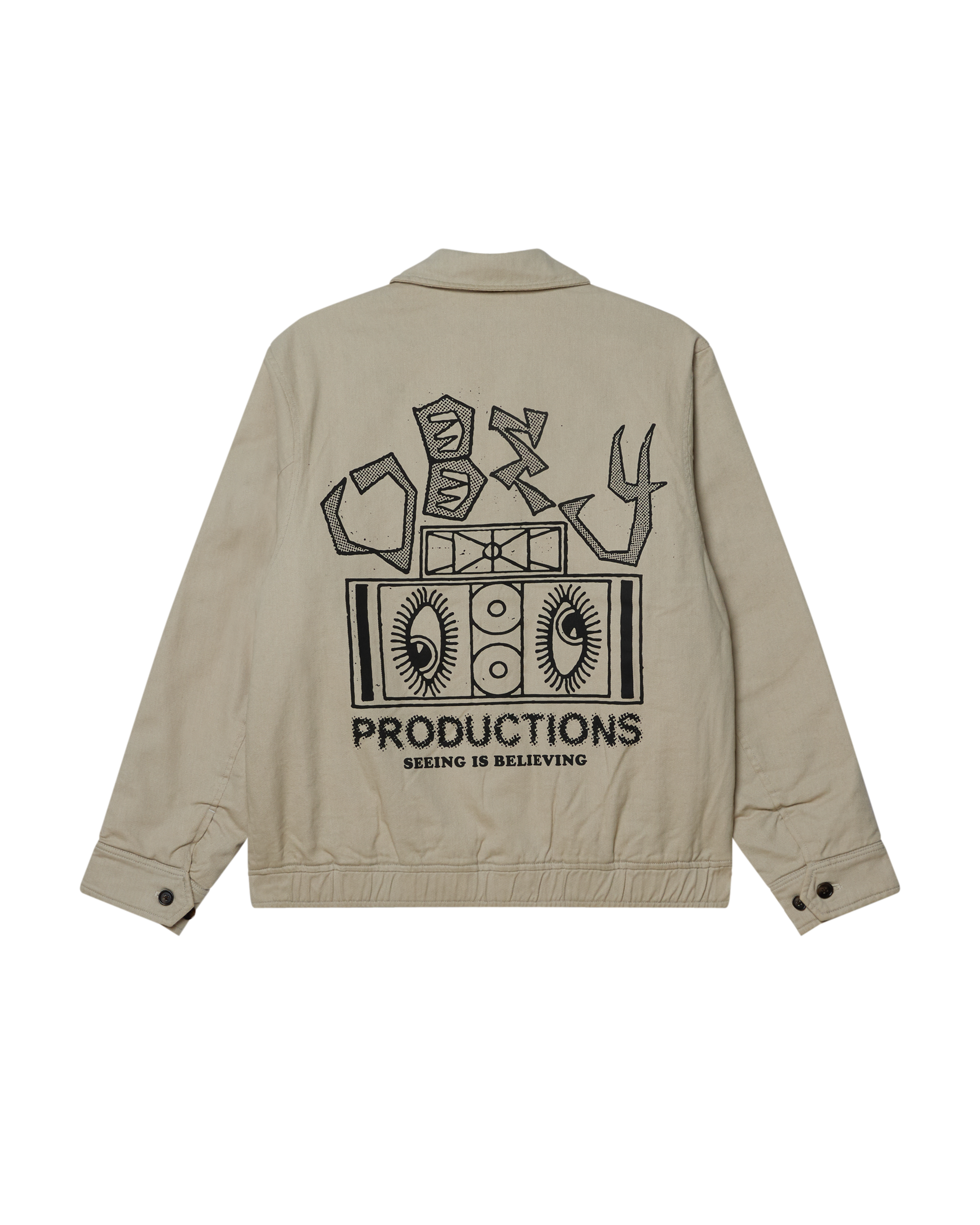 OBEY MILTON JACKET - PELICAN