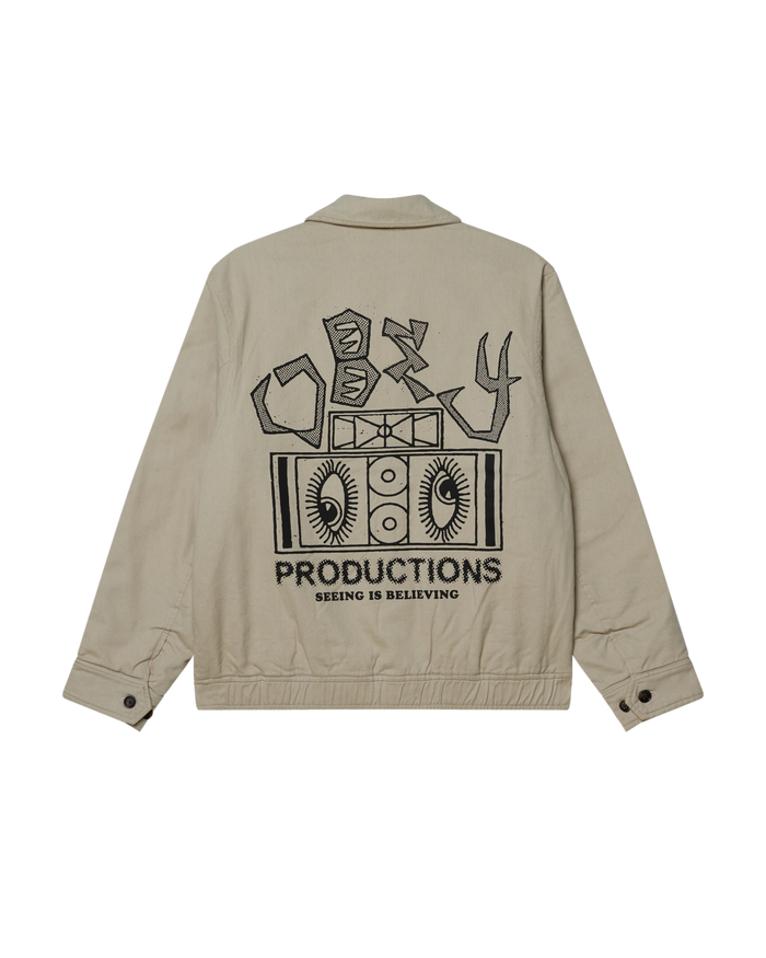 OBEY MILTON JACKET - PELICAN