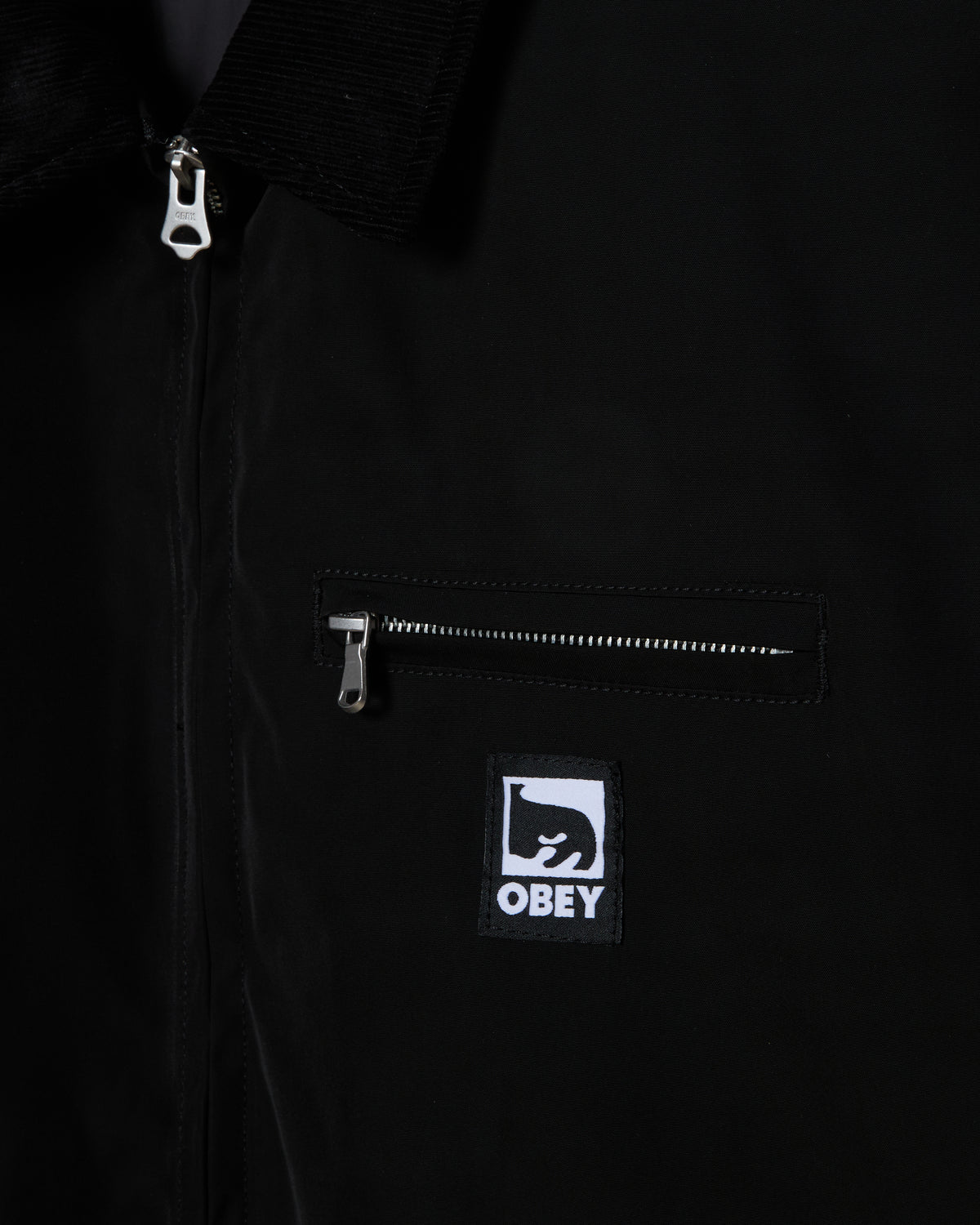 OBEY ELYSIAN JACKET - BLACK