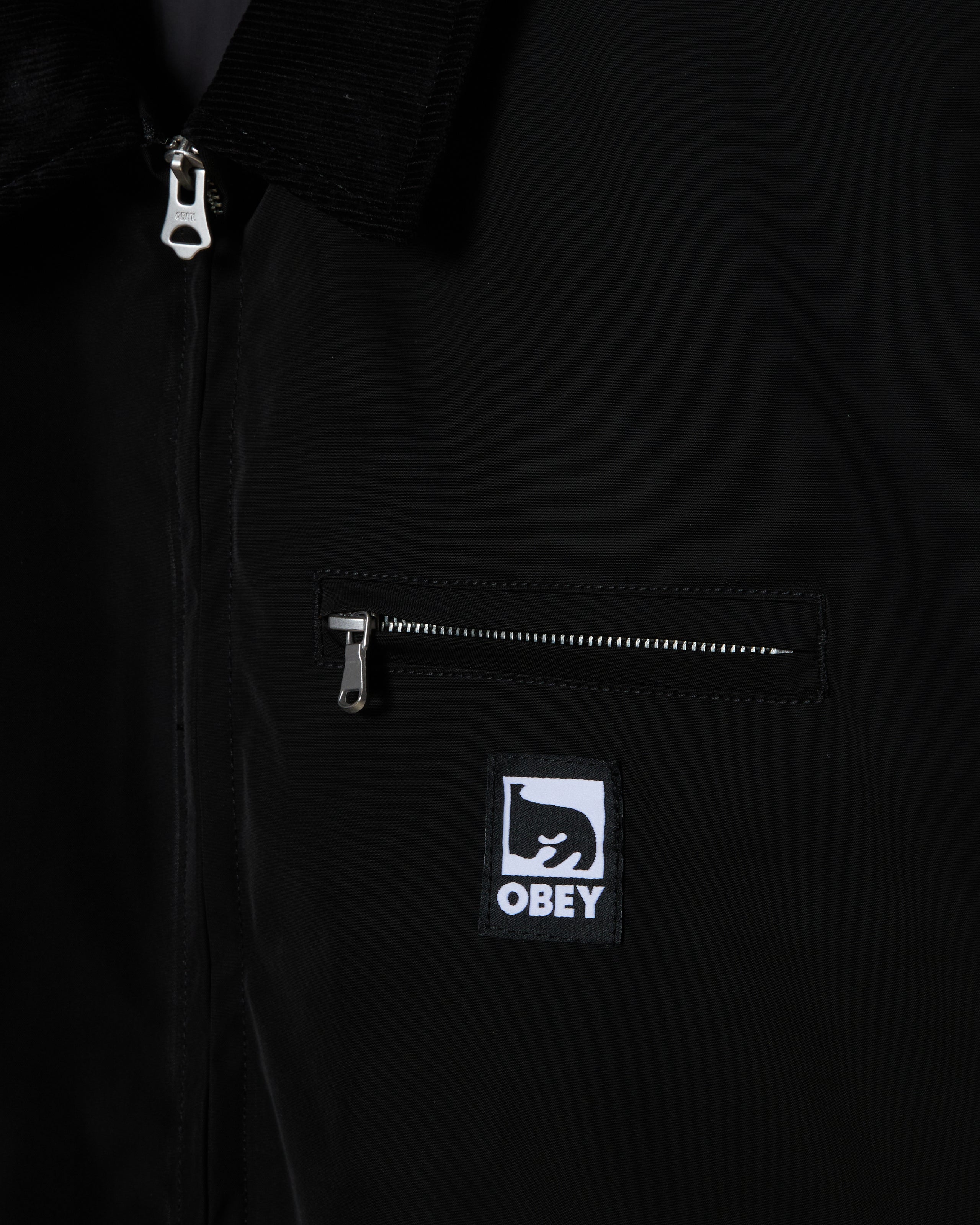 OBEY ELYSIAN JACKET - BLACK