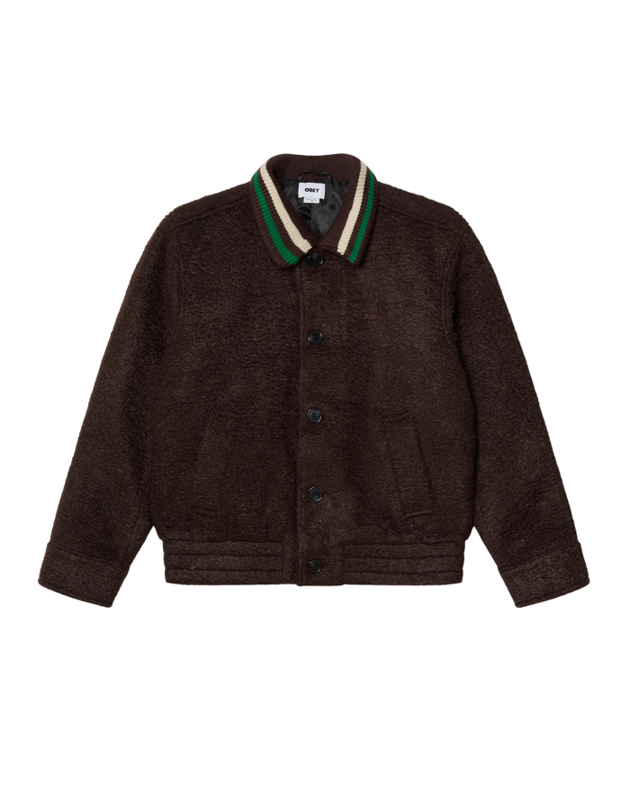 OBEY ARDEN BLOUSON JACKET - JAVA BROWN