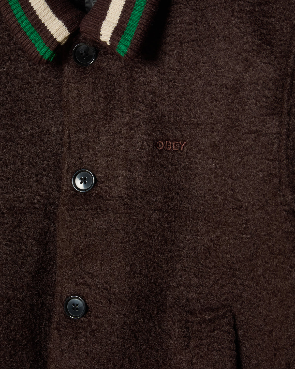 OBEY ARDEN BLOUSON JACKET - JAVA BROWN
