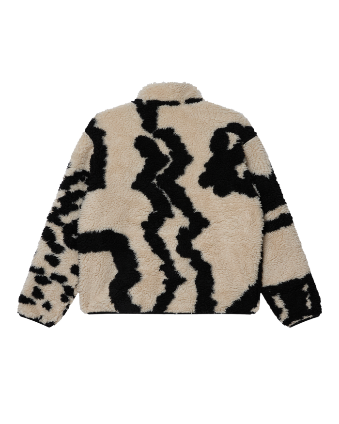OBEY SHAGGY SHERPA JACKET - CLAY MULTI