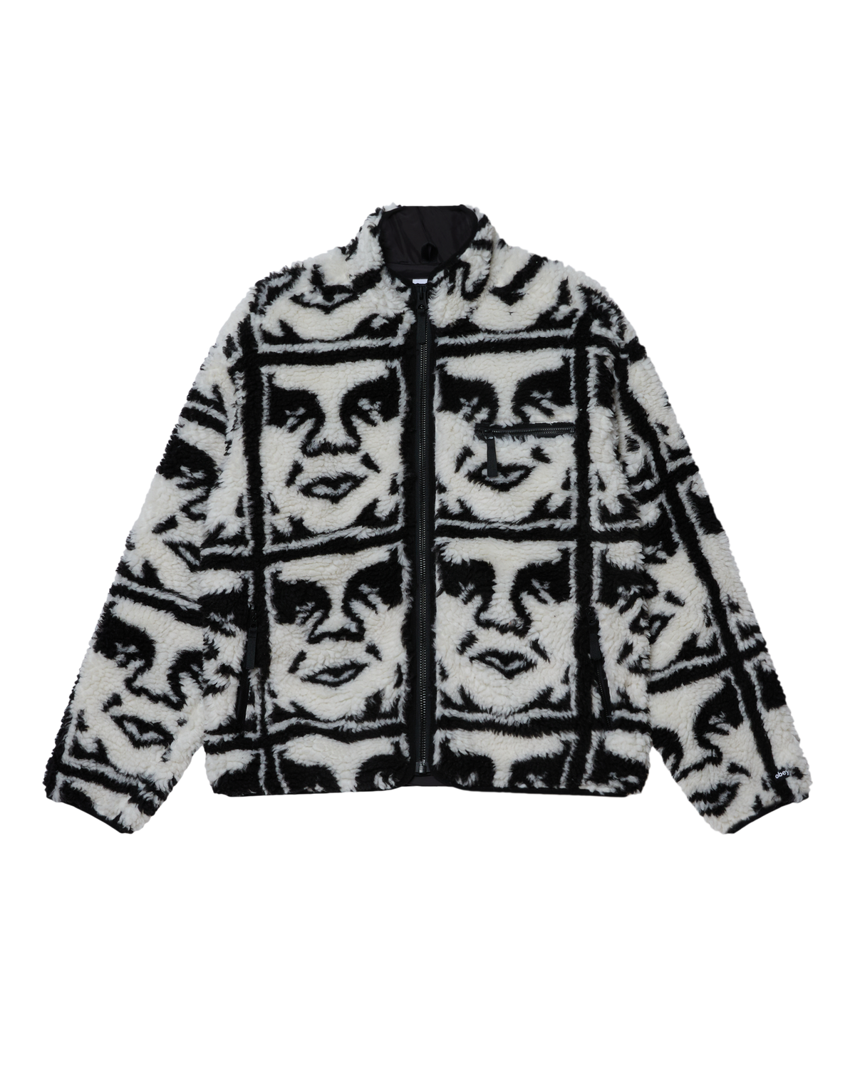 REPEATED ICON SHERPA - BLACK MULTI