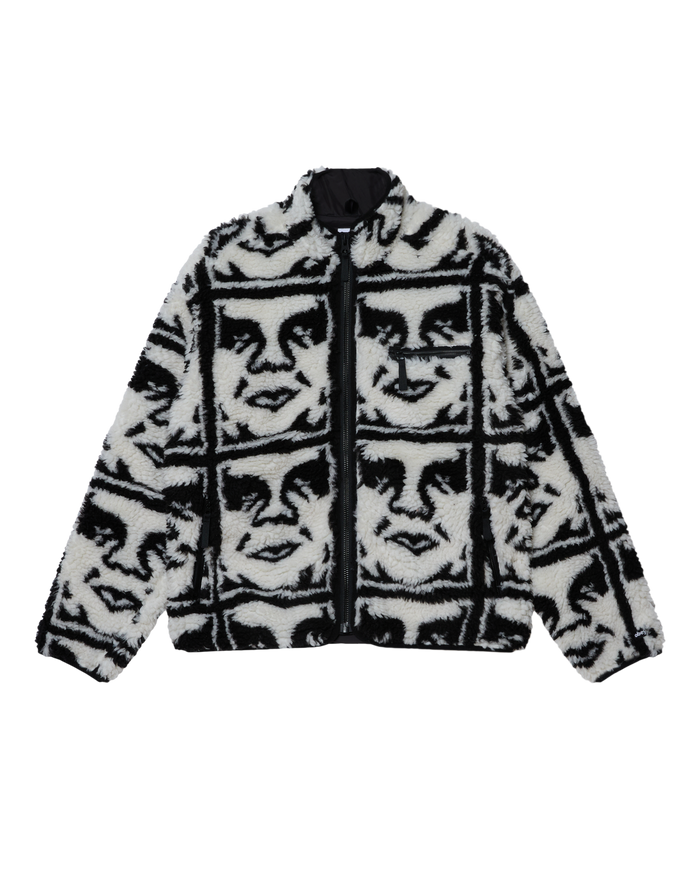 REPEATED ICON SHERPA - BLACK MULTI