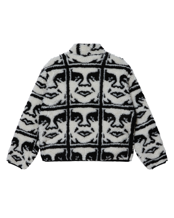 REPEATED ICON SHERPA - BLACK MULTI