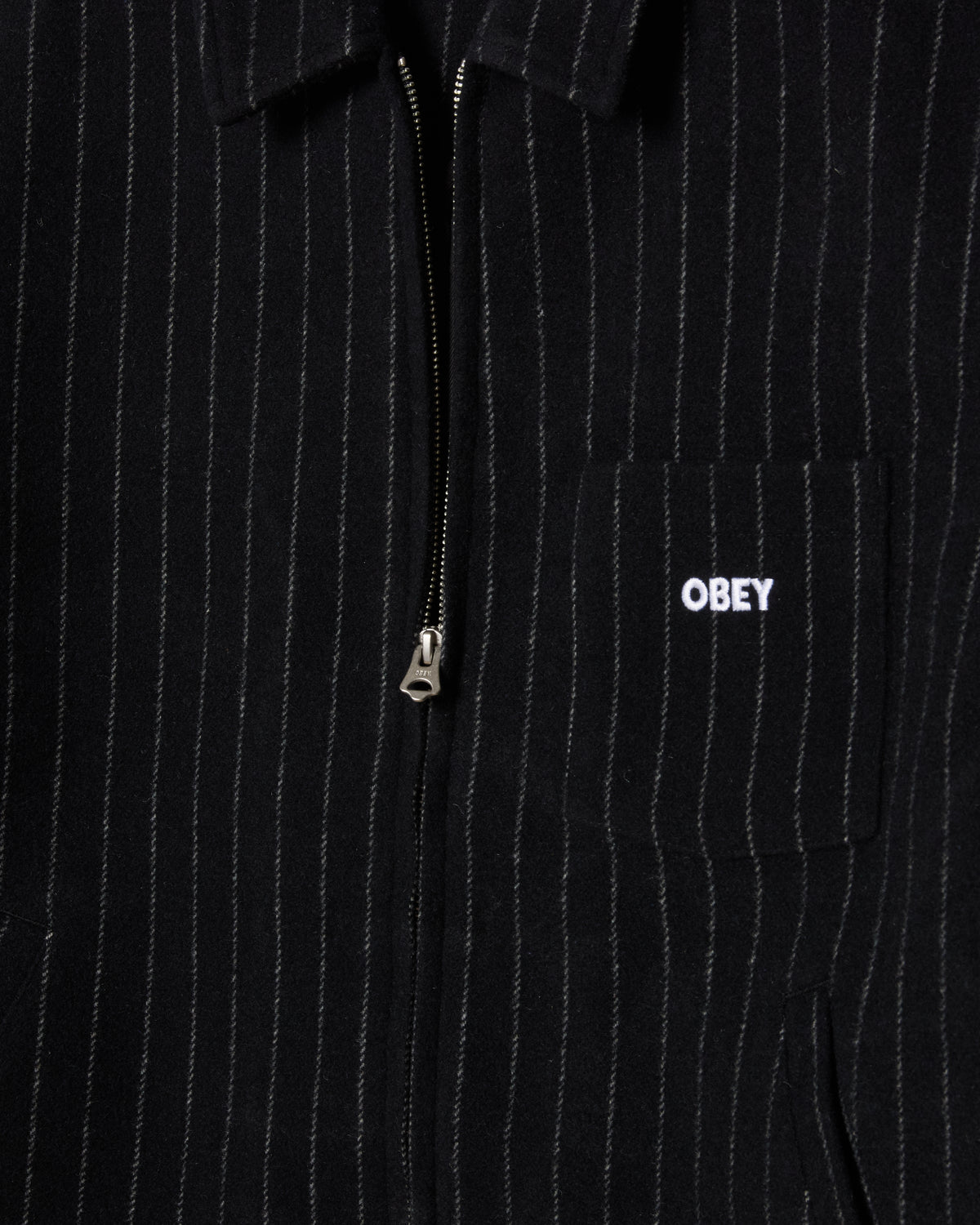 OBEY VERNON ZIP JACKET - NAVY MULTI