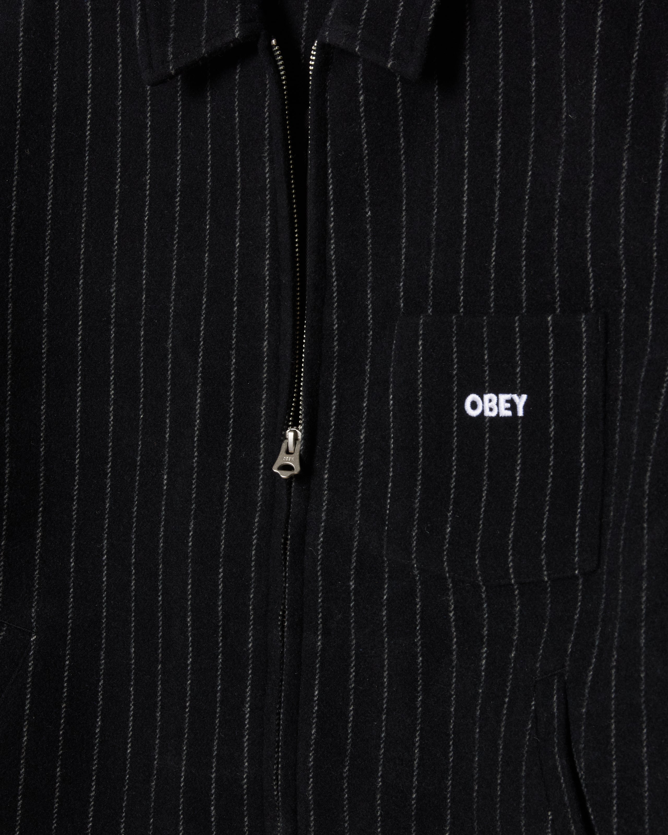 OBEY VERNON ZIP JACKET - NAVY MULTI