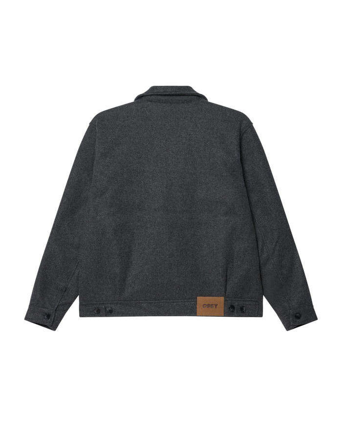 LENOX ZIP JACKET - DARK GREY MELANGE