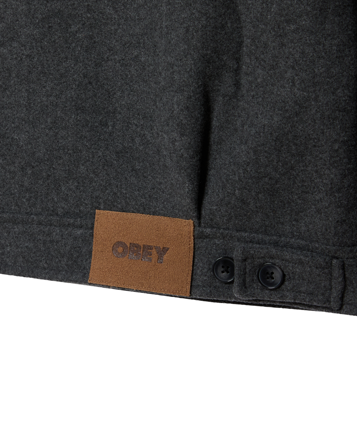 LENOX ZIP JACKET - DARK GREY MELANGE