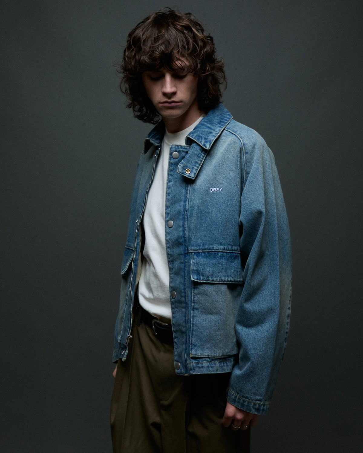 CADEN DENIM WORK JACKET - HEAVY VINTAGE INDIGO