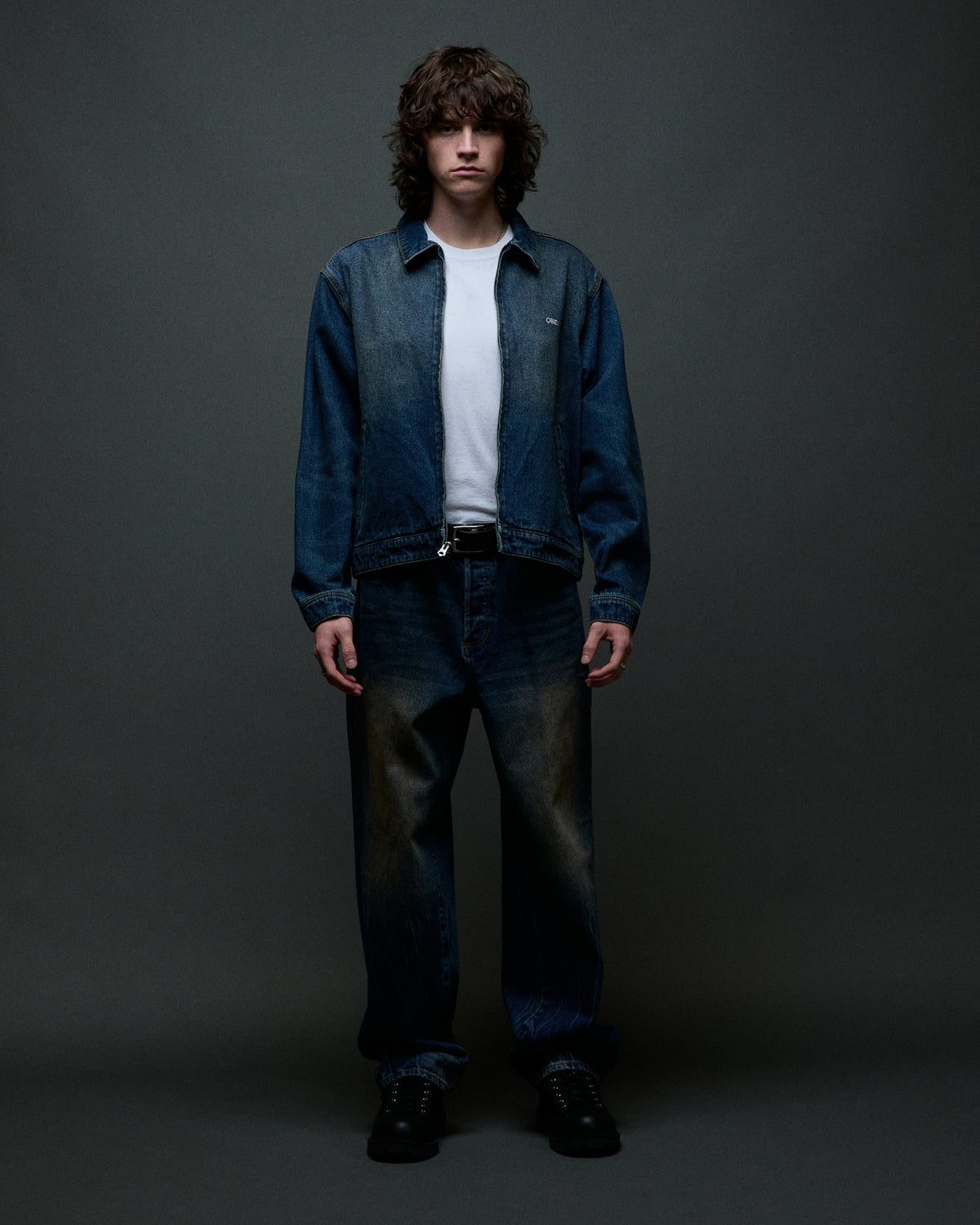WORKSHOP JACKET - OIL STANIED INDIGO