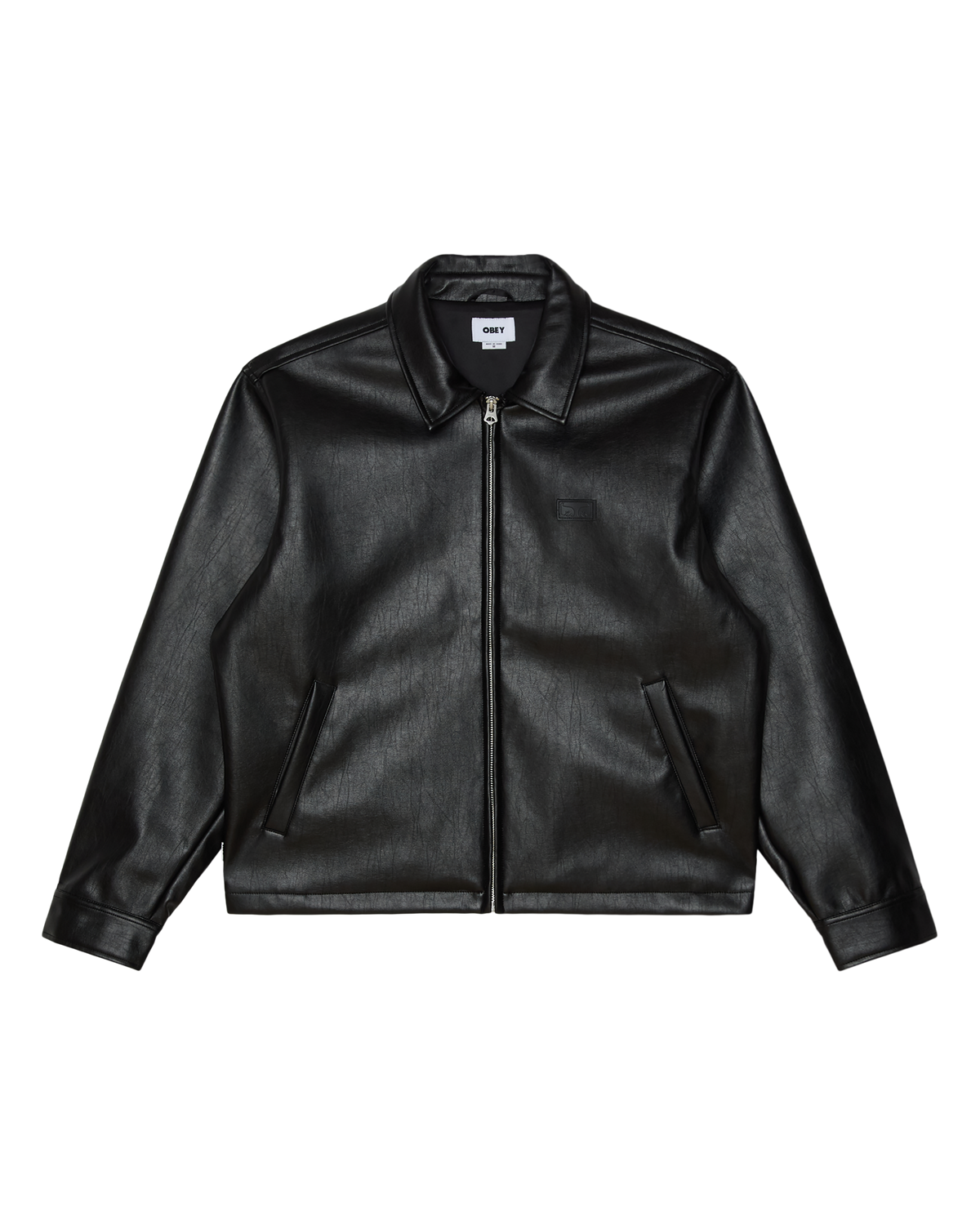 WORKMAN PU JACKET - BLACK
