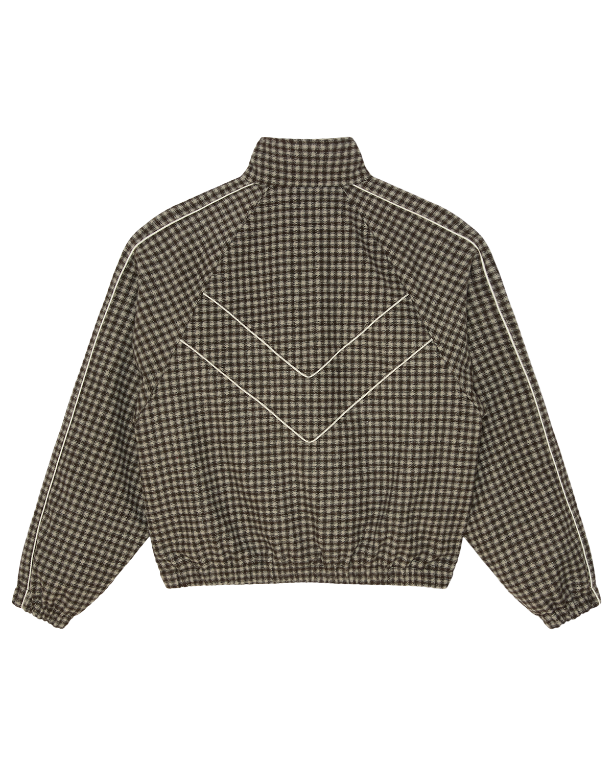 OBEY LEISURE TRAINING JACKET - ABBEY STONE PLAID
