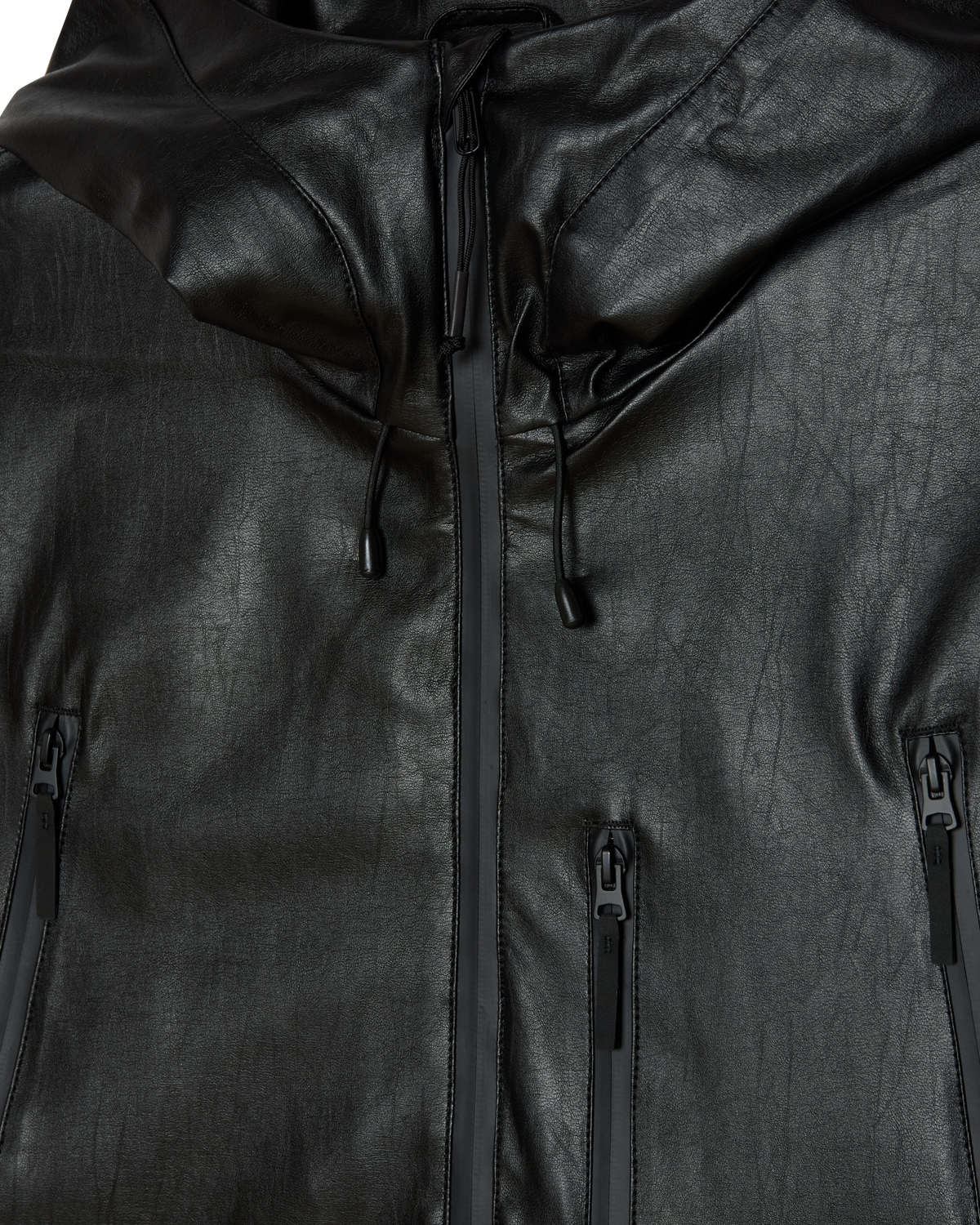 OBSIDIAN PU JACKET - BLACK
