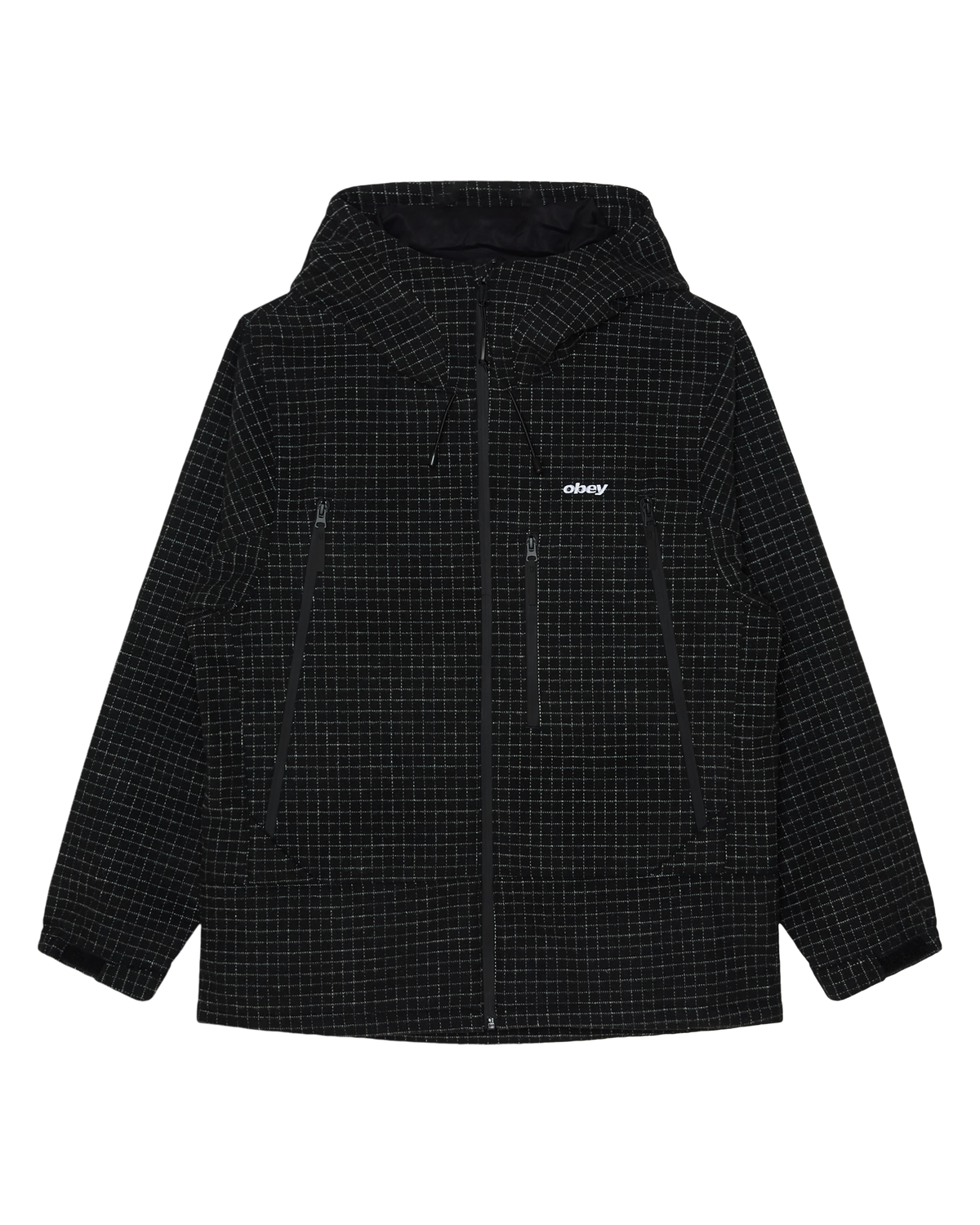 OBSIDIAN WOOLY JACKET - BLACK PLAID