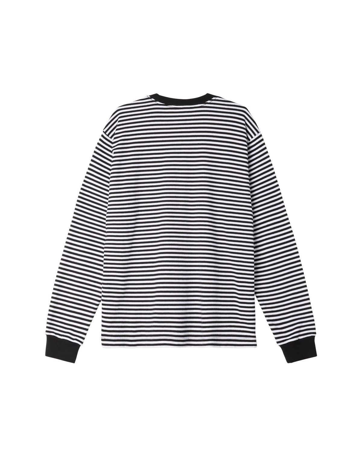 ESTABLISHED WORKS EYES STRIPE TEE LS - BLACK MULTI