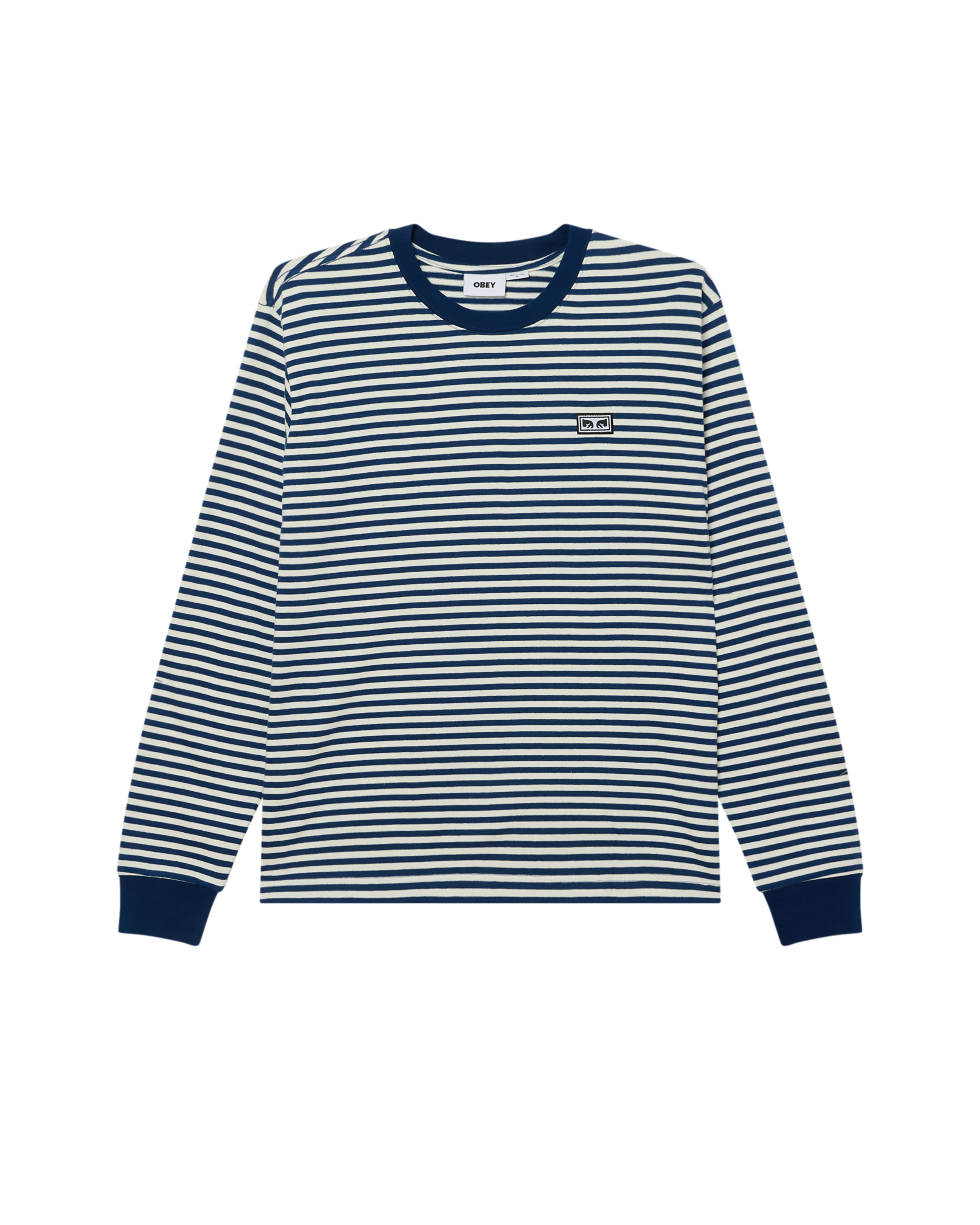 EST. WORKS LS STRIPE T-SHIRT - NAVY PEONY MULTI