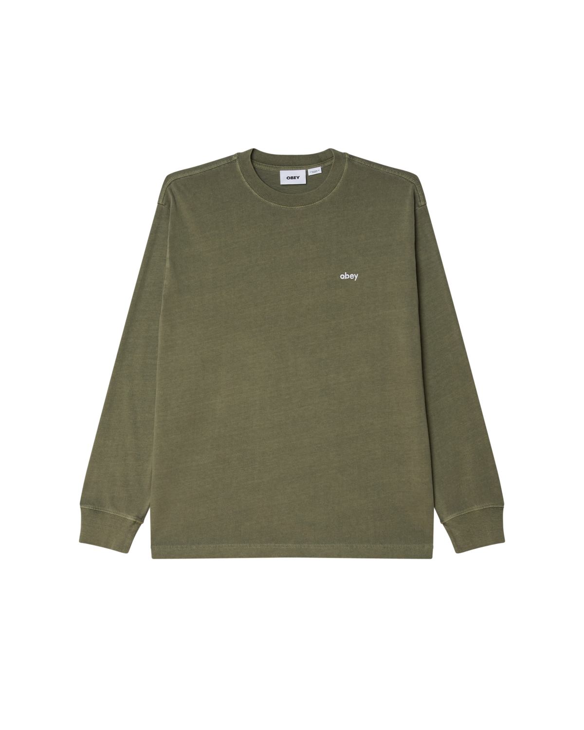 LOWERCASE PIGMENT TEE LS - PIGMENT DEEP LICHEN GREEN