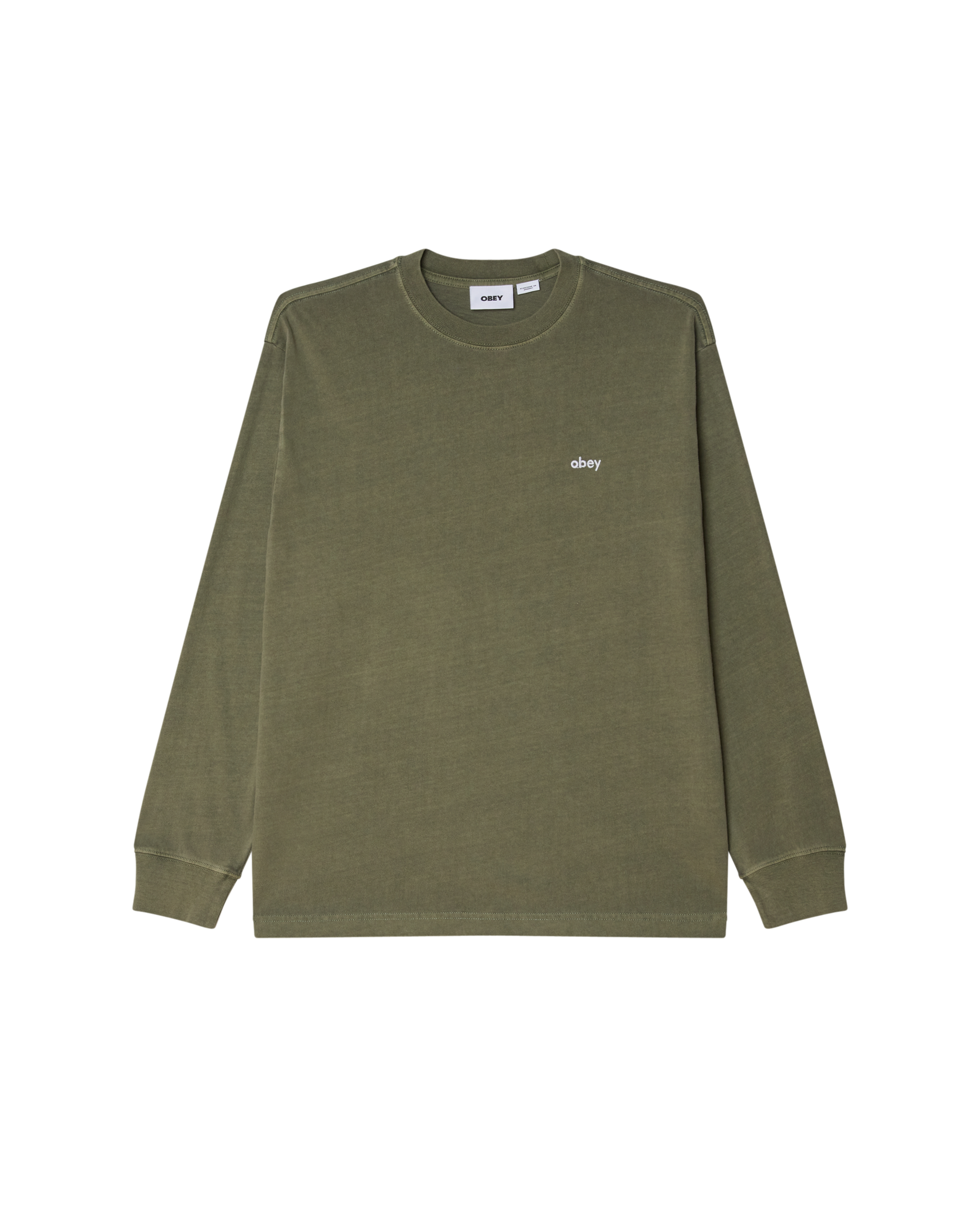 LOWERCASE PIGMENT TEE LS - PIGMENT DEEP LICHEN GREEN