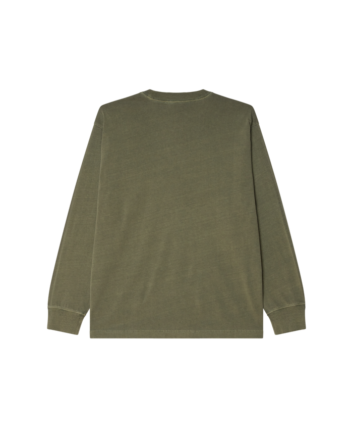 LOWERCASE PIGMENT TEE LS - PIGMENT DEEP LICHEN GREEN