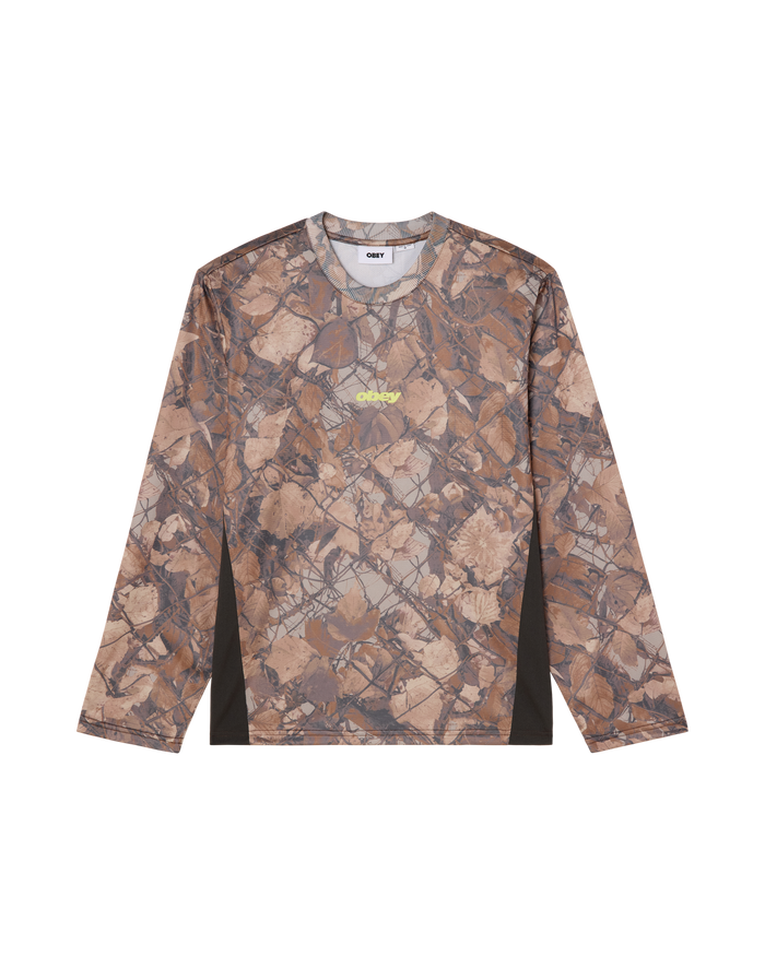 BASECAMP KNIT LS SHIRT - FENCE CAMO MULTI