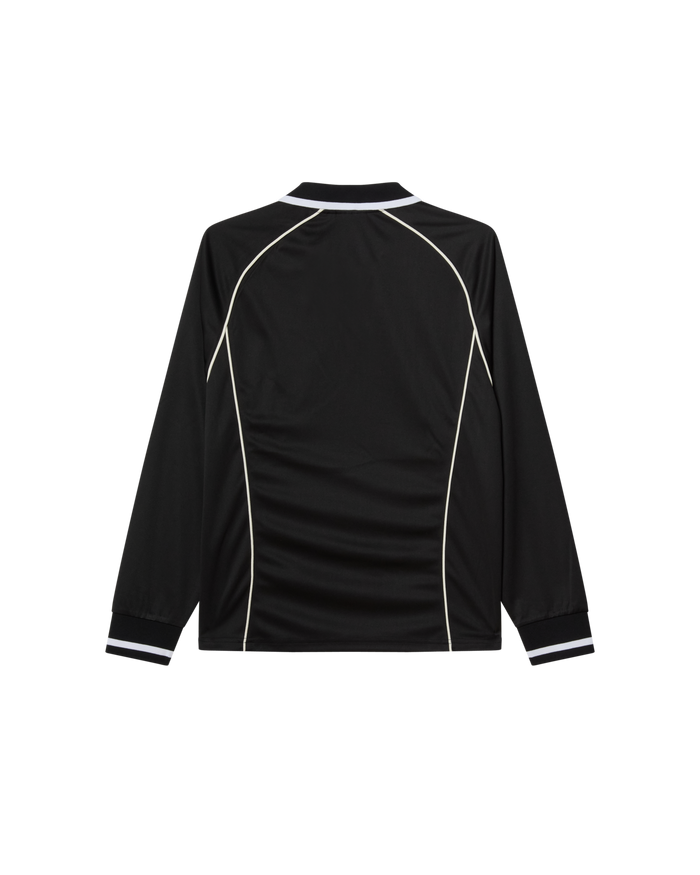 POLO COLLAR SPORTS SHIRT - BLACK MULTI