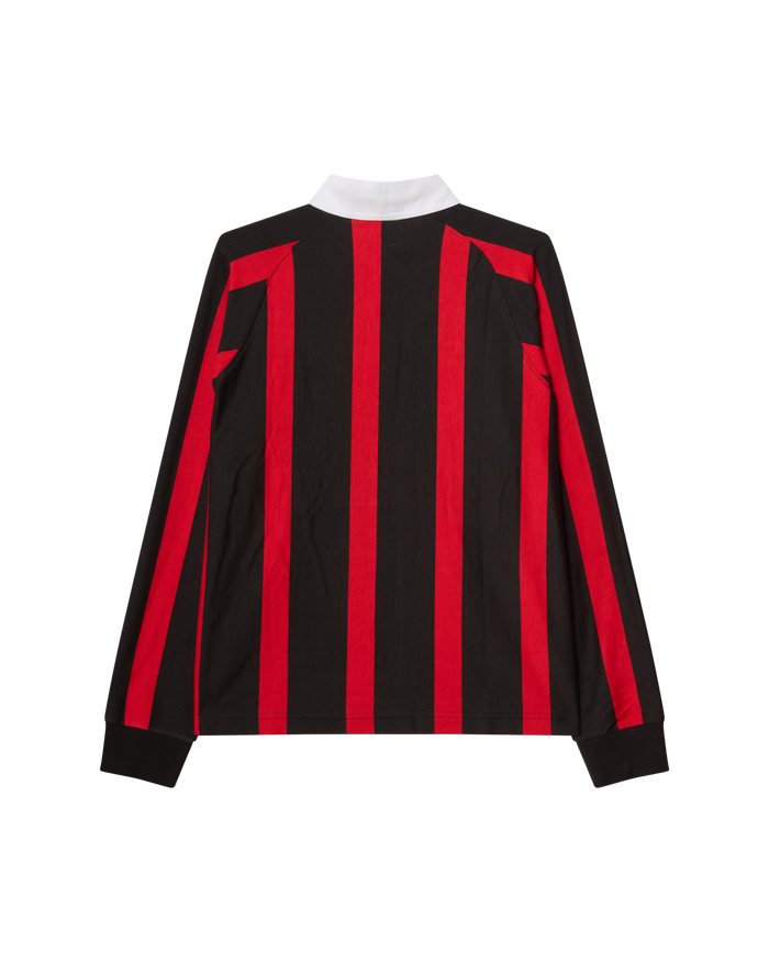 LANDON LS STRIPE POLO - BLACK MULTI