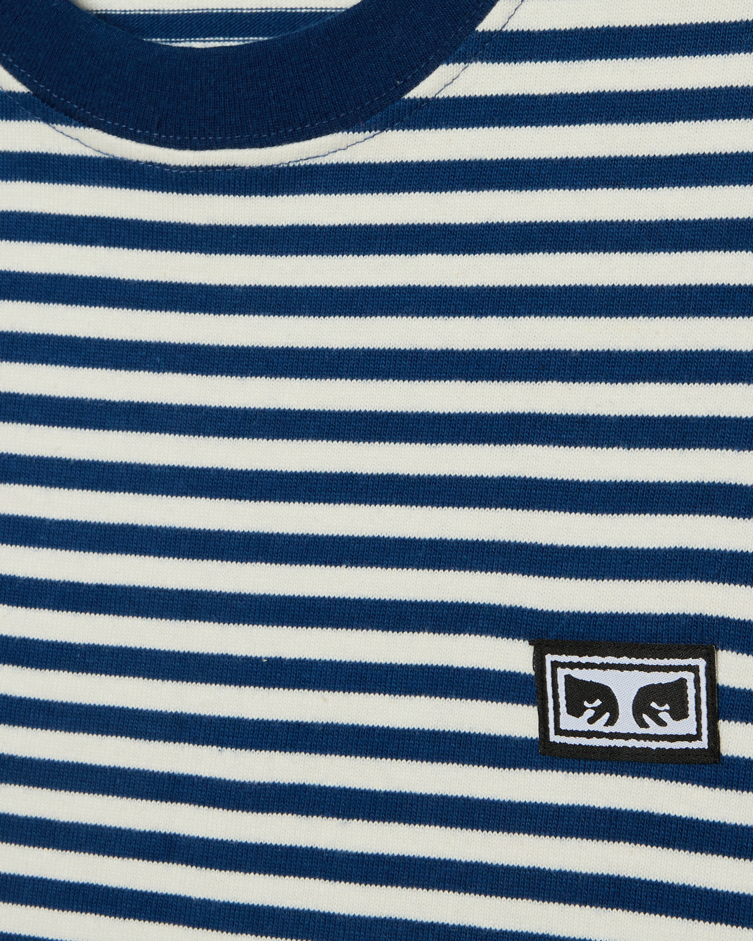 EST. WORKS EYES STRIPE T-SHIRT - NAVY PEONY MULTI