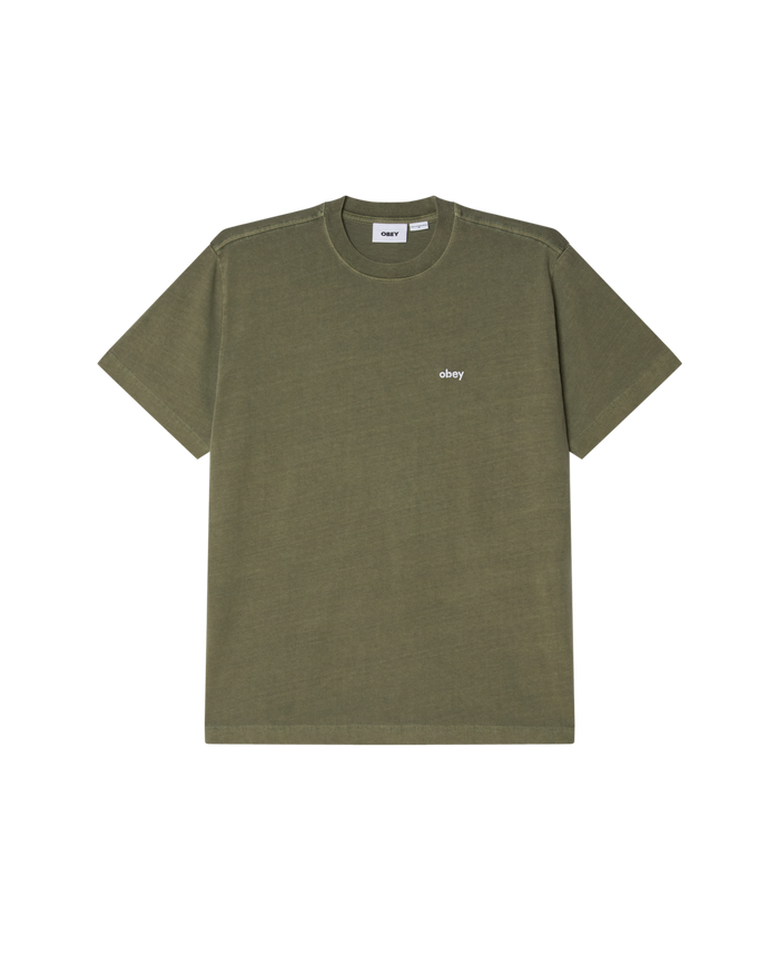 LOWERCASE PIGMENT TEE SS - PIGMENT DEEP LICHEN GREEN